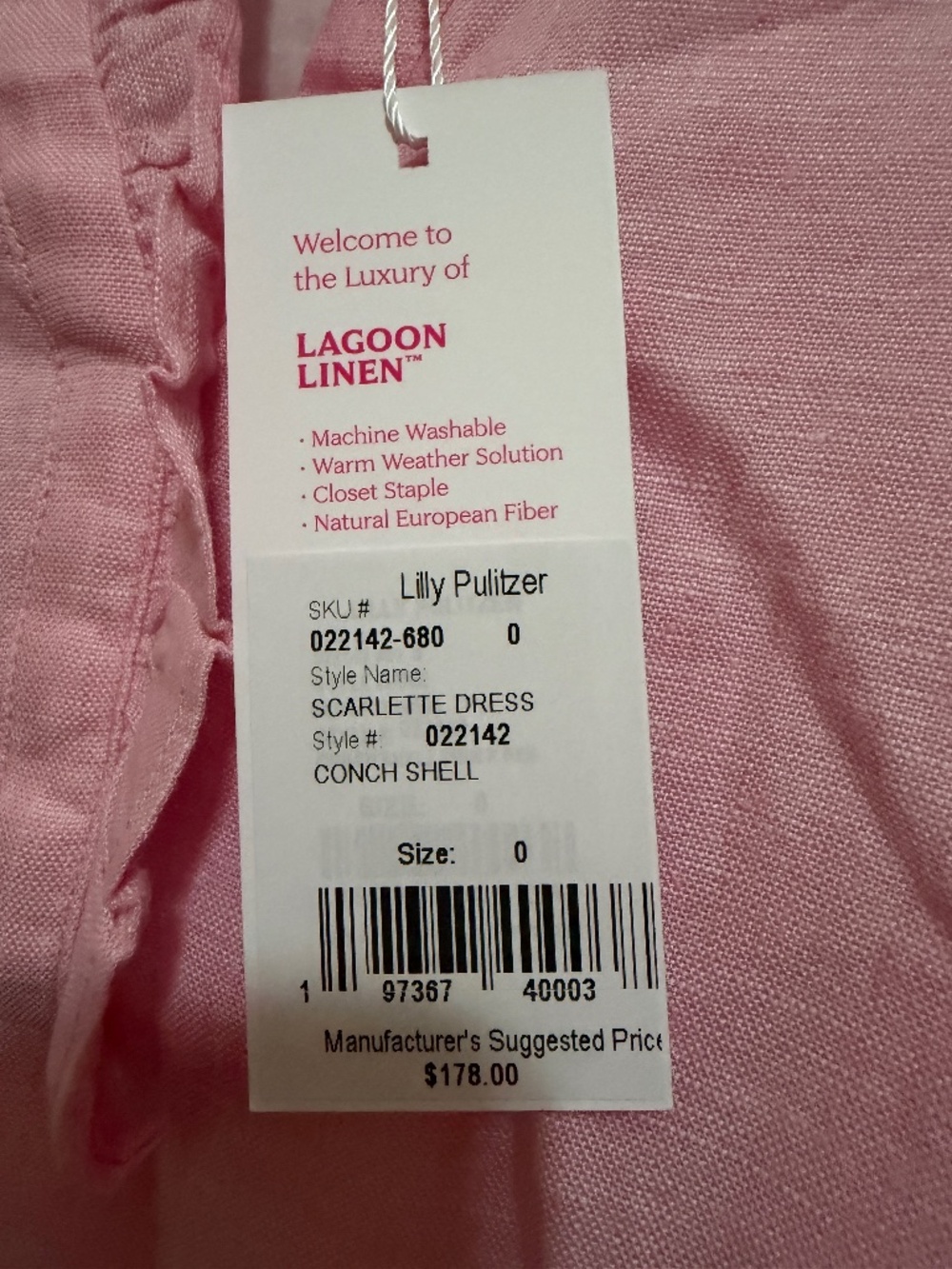 Lovely pink shift above knee